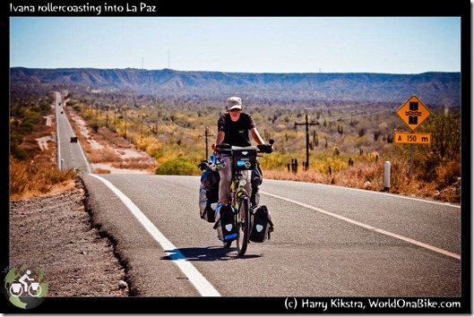 Ivana rollercoasting into La Paz
